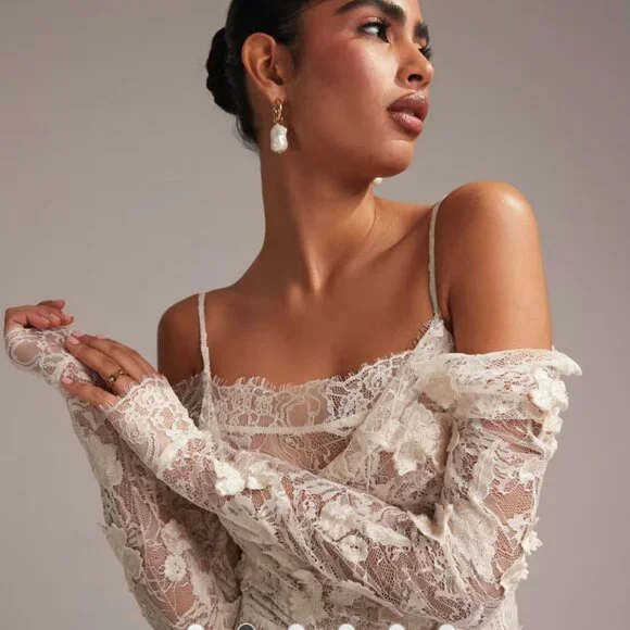 New ASOS wedding dress FREE EARRINGS - Picture 12 of 16